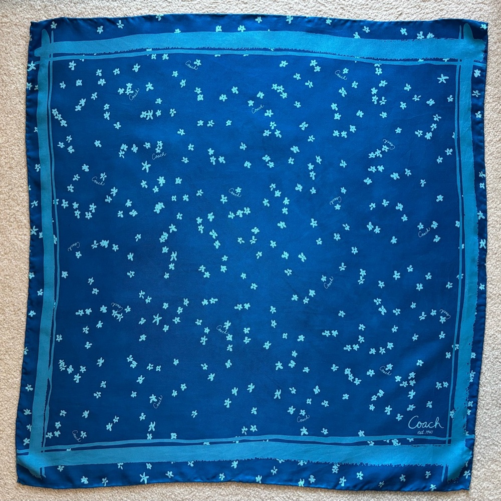 Coach Silk Scarf set of three